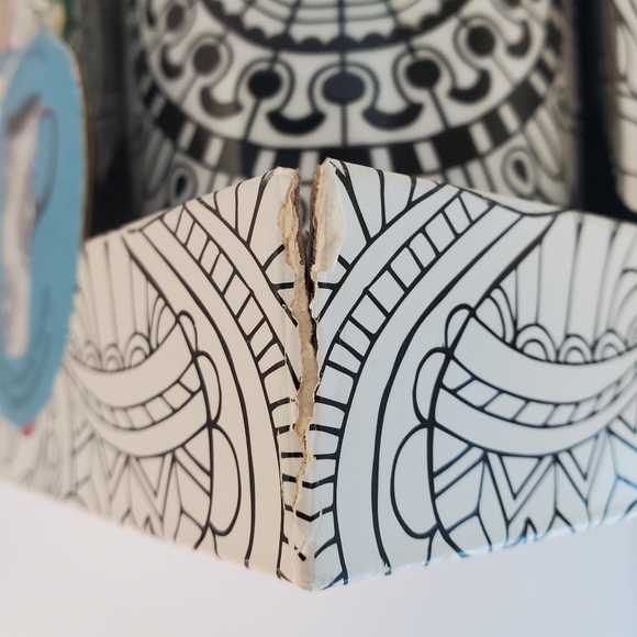 Black Ink Just Add Color 17 oz Ceramic Travel Tall Cup w/Lid New Open Box *READ* - Picture 10 of 14